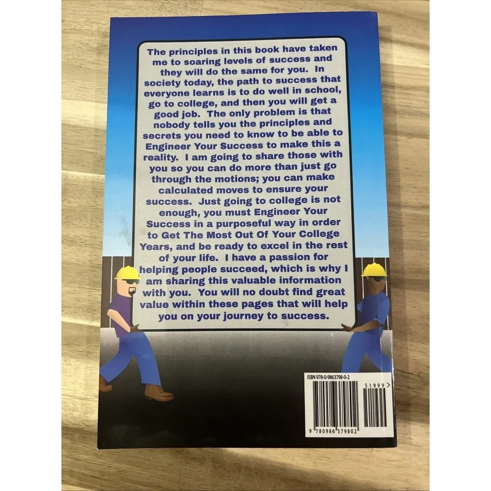 Gregory Serrien‎ Engineer Your College Success Book Students Blue Softcover 9x6